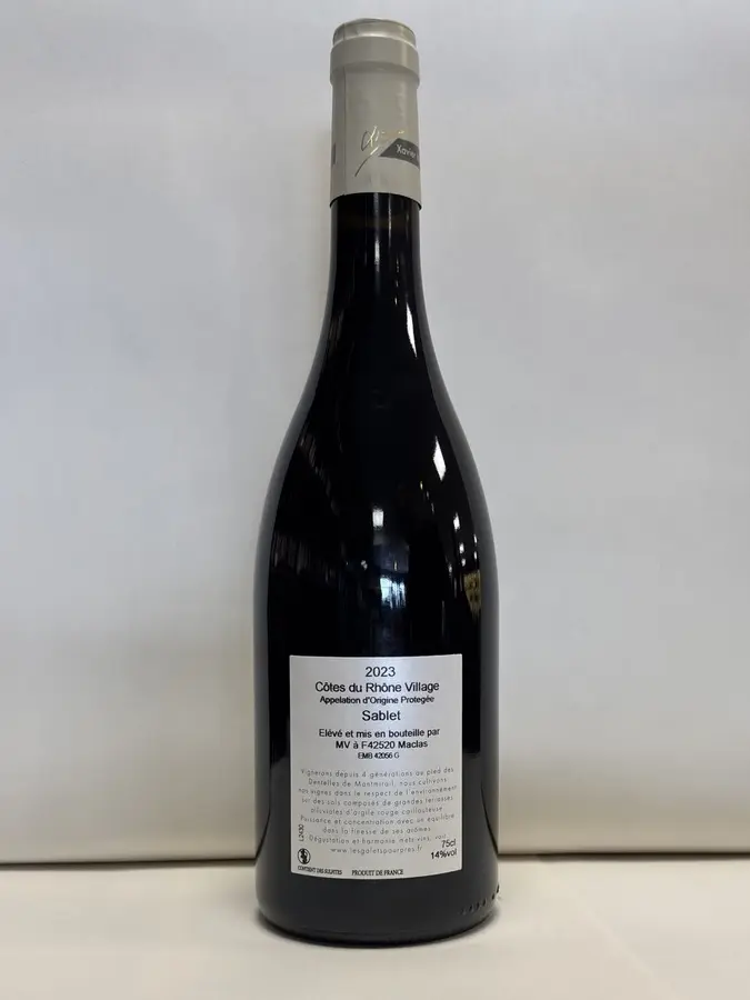Sablet 2M 2023 — Les Galets Pourpres - Domaines Xavier Mourier
