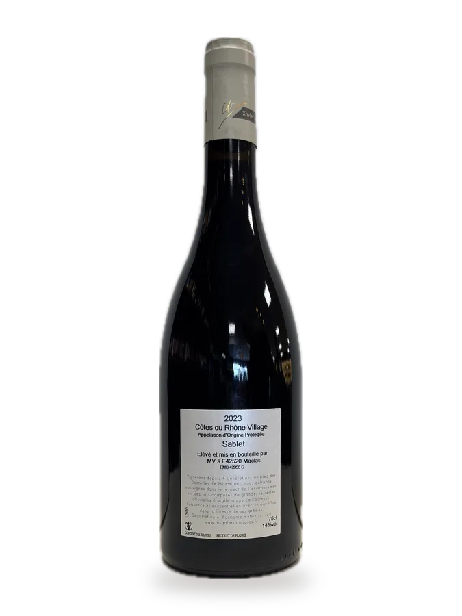 Sablet 2M 2023 — Les Galets Pourpres - Domaines Xavier Mourier